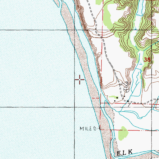 Topographic Map of Tituna Spit, OR
