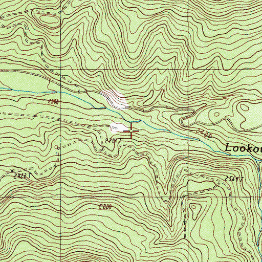 Topographic Map of Nostoc Creek, OR