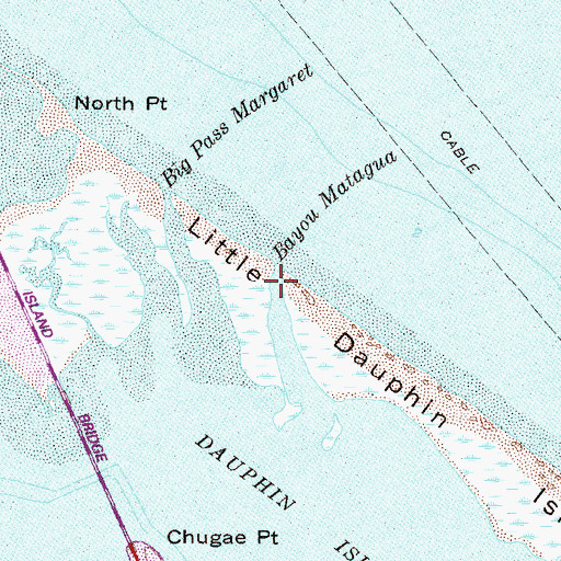 Topographic Map of Spring Bayou, AL