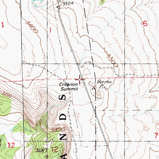 Topographic Map of Criterion Summit, OR