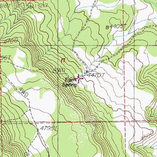 Topographic Map of Egert Place, OR