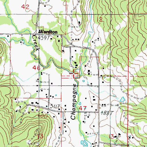 Topographic Map of Elgarose Creek, OR