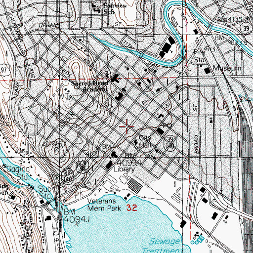 Topographic Map of Klamath Falls, OR