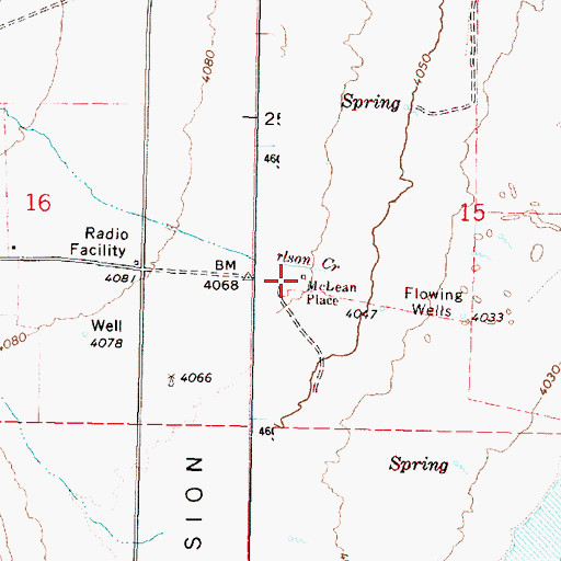 Topographic Map of McLean Place, OR