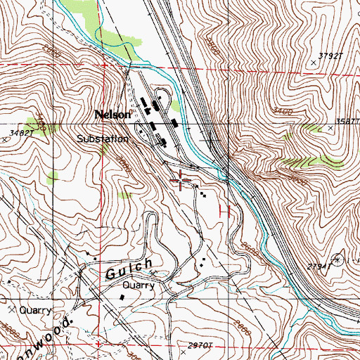 Topographic Map of Nelson (historical), OR