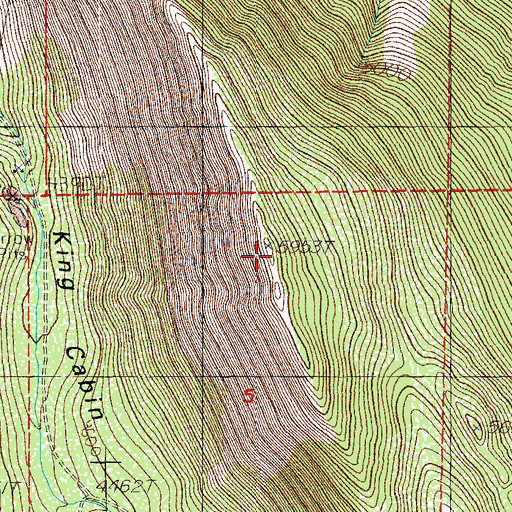Topographic Map of Plum Hills, OR