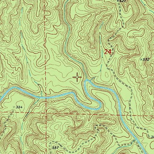 Topographic Map of Bear Creek, AL