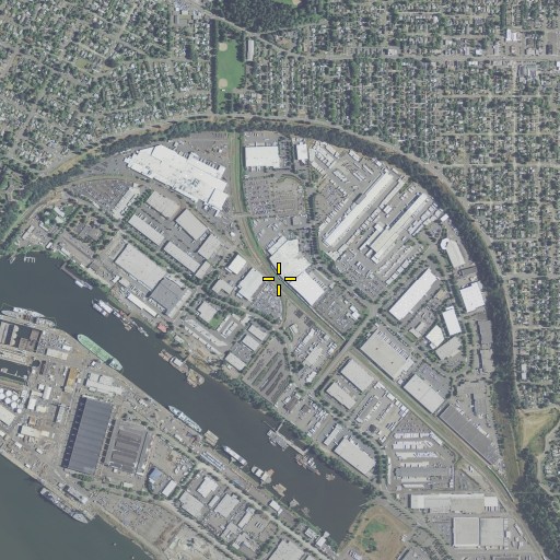Aerial/Satellite Image of Saint Johns Junction, OR