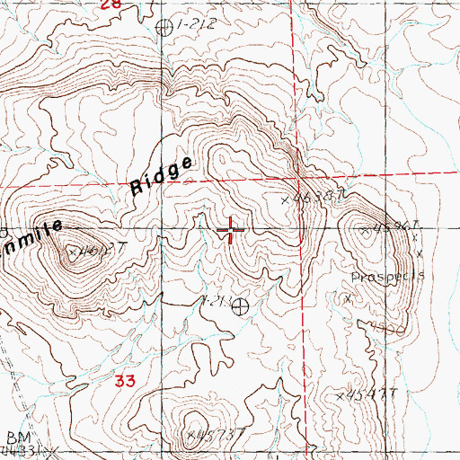 Topographic Map of Tenmile Butte, OR