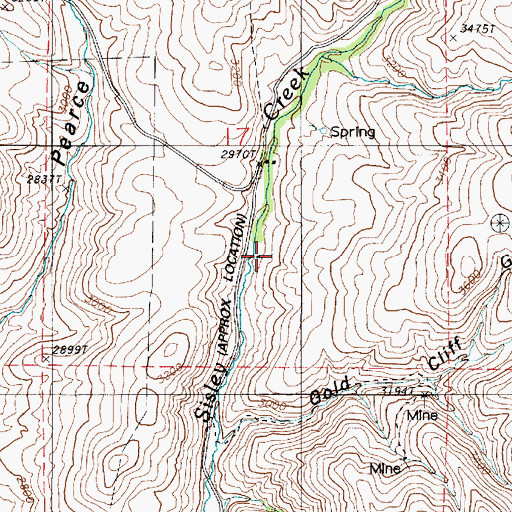 Topographic Map of Weatherby School (historical), OR