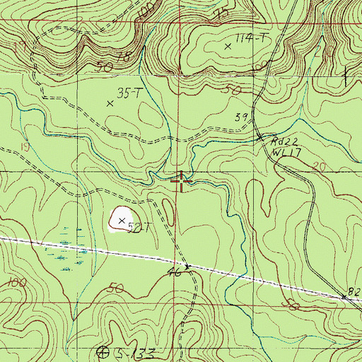 Topographic Map of Beard Creek, AL