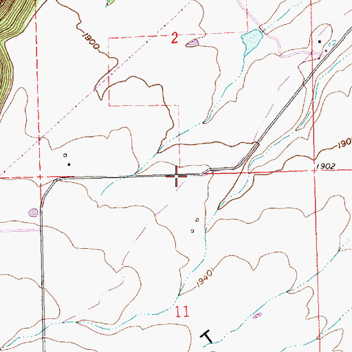Topographic Map of Batty School (historical), OR