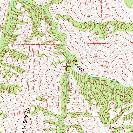 Topographic Map of McAlister Creek, OR