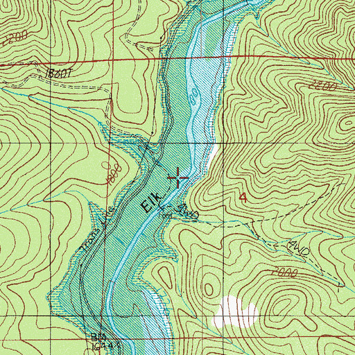 Topographic Map of Alco Creek, OR