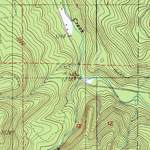 Topographic Map of Alder Creek, OR