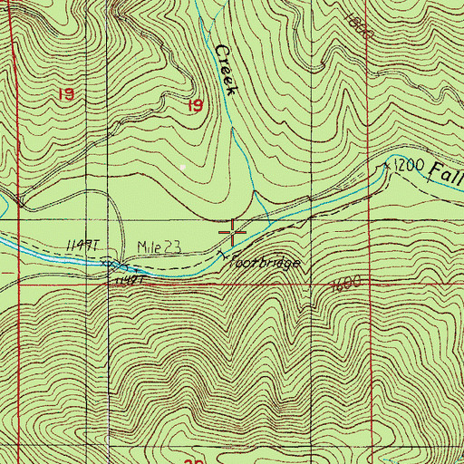 Topographic Map of Alder Creek, OR