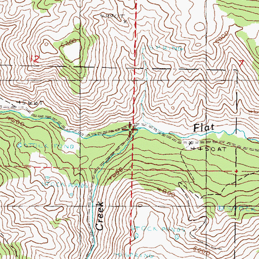 Topographic Map of Alder Creek, OR