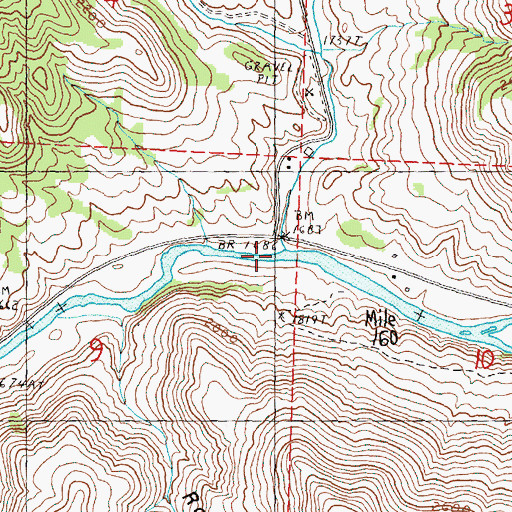 Topographic Map of Alder Creek, OR