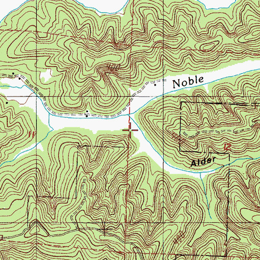 Topographic Map of Alder Gulch, OR