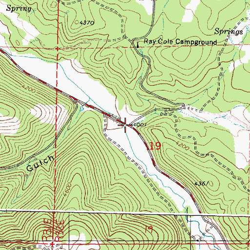 Topographic Map of Alder Gulch, OR