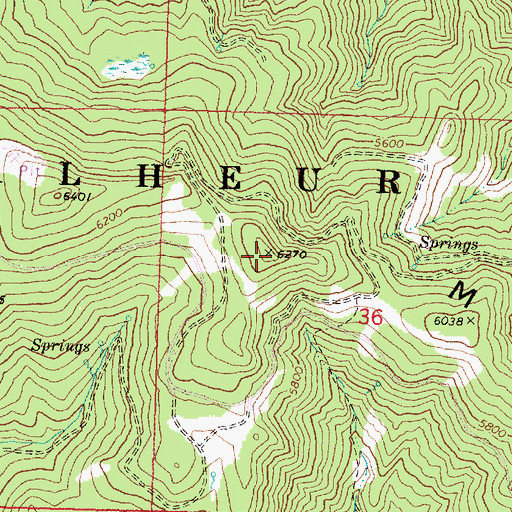 Topographic Map of Aldrich Mountains, OR