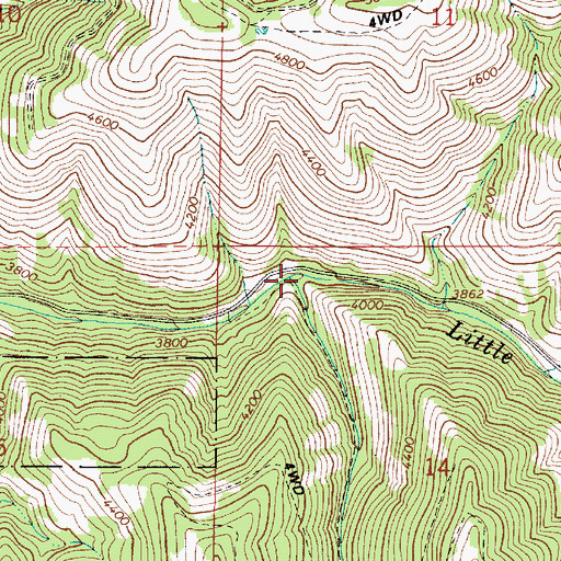 Topographic Map of Alkali Canyon, OR