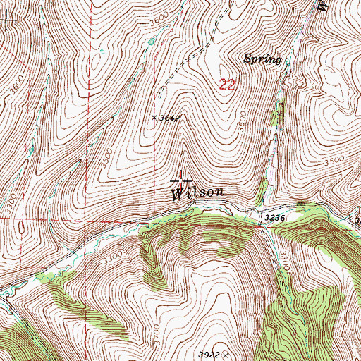 Topographic Map of Walker Creek, OR