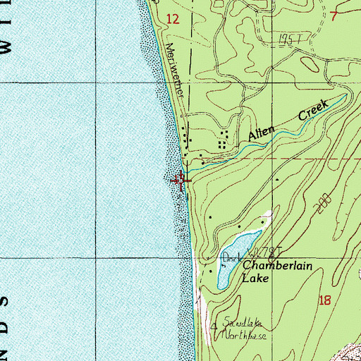 Topographic Map of Allen Creek, OR