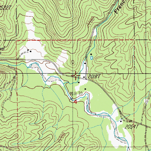 Topographic Map of Anchor School (historical), OR