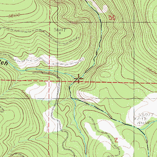 Topographic Map of Anderson Gulch, OR