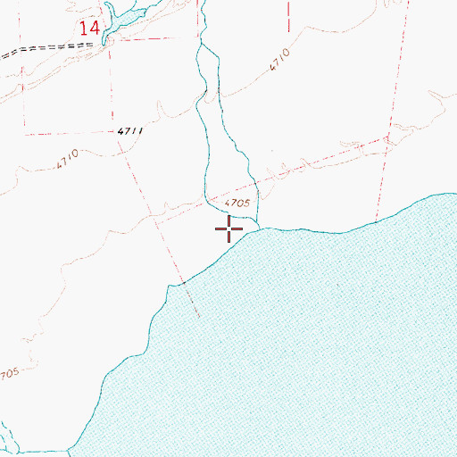 Topographic Map of Antelope Creek, OR