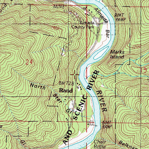 Topographic Map of Ash Gulch, OR