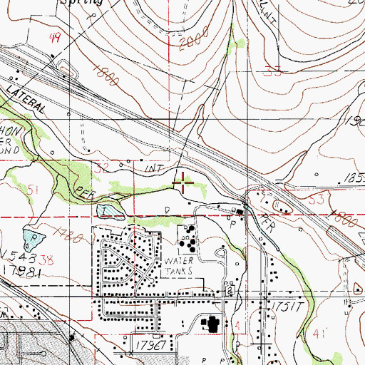 Topographic Map of Ashland Creek, OR