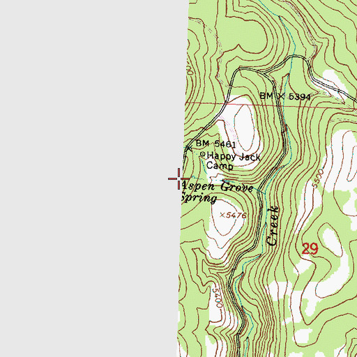 Topographic Map of Aspen Grove Spring, OR