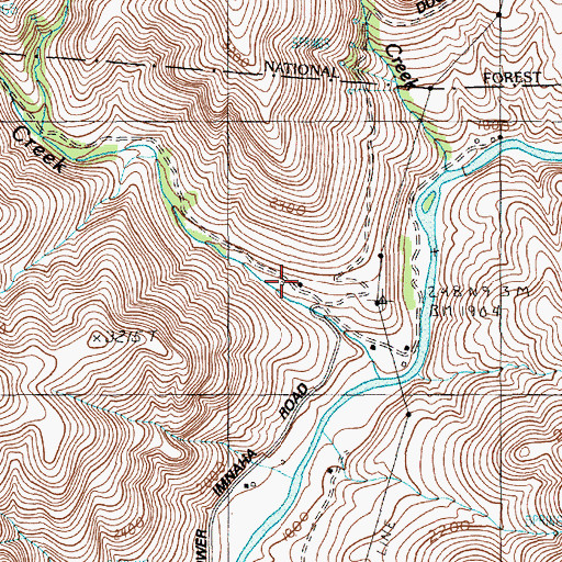 Topographic Map of Austin Ranch, OR