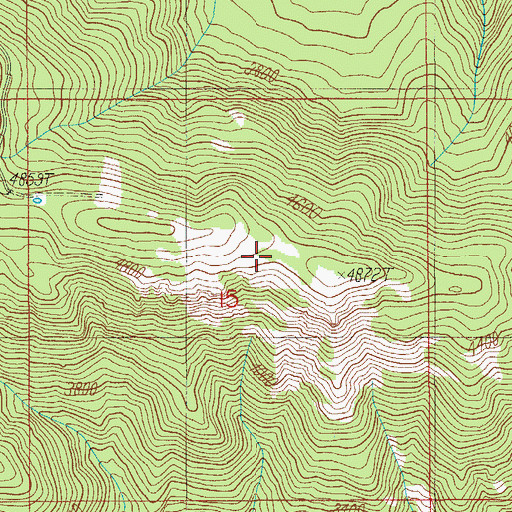 Topographic Map of BVD Trail, OR