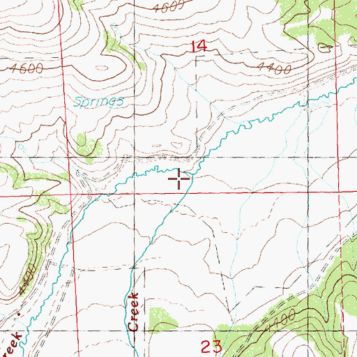 Topographic Map of Badger Creek, OR