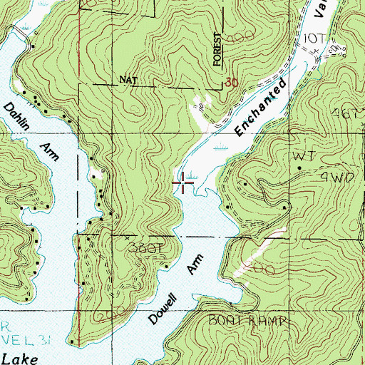 Topographic Map of Bailey Creek, OR