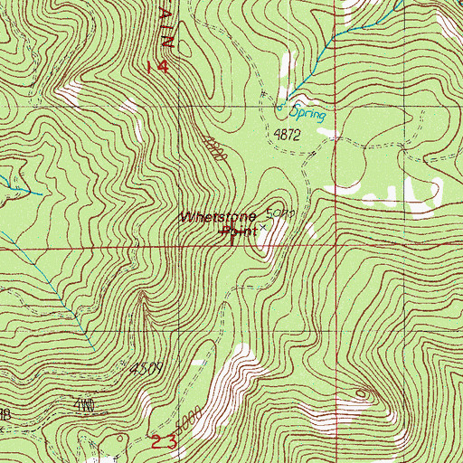 Topographic Map of Bald Mountain Lookout, OR