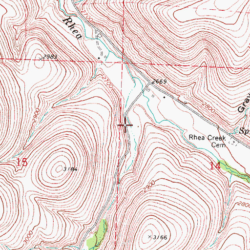 Topographic Map of Balm Canyon, OR
