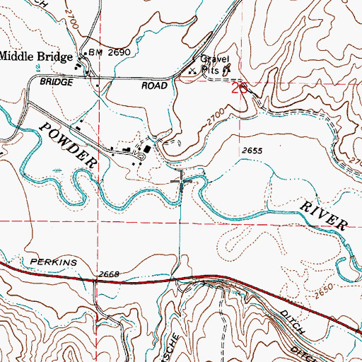 Topographic Map of Balm Creek, OR