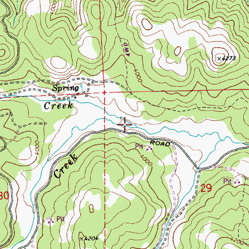 Topographic Map of Barber Creek, OR