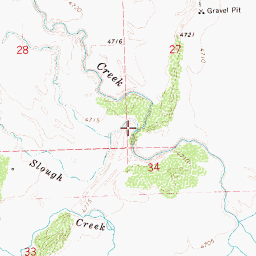 Topographic Map of Barnes Slough, OR