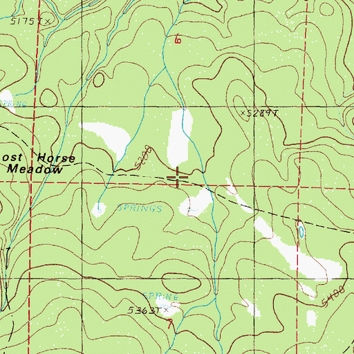 Topographic Map of Basin Creek Trail, OR