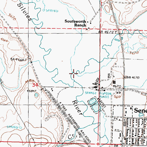 Topographic Map of Bear Creek, OR
