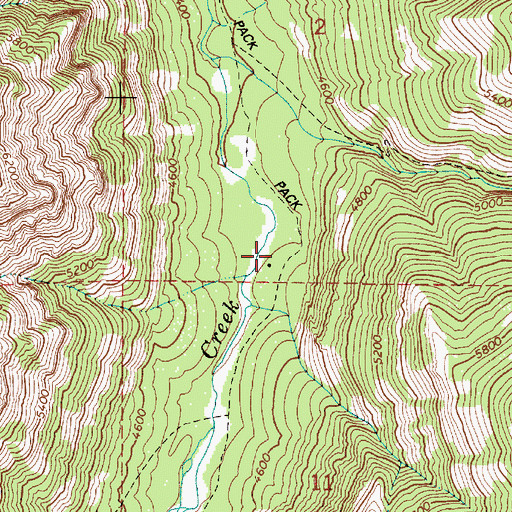 Topographic Map of Bear Creek Guard Station, OR