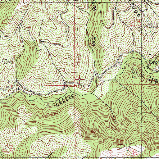 Topographic Map of Bear Gulch, OR