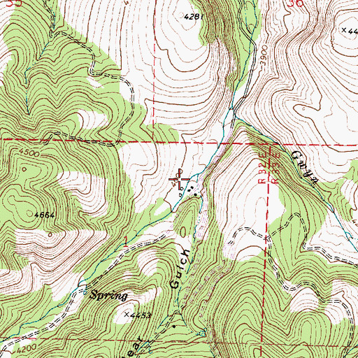 Topographic Map of Bear Gulch, OR