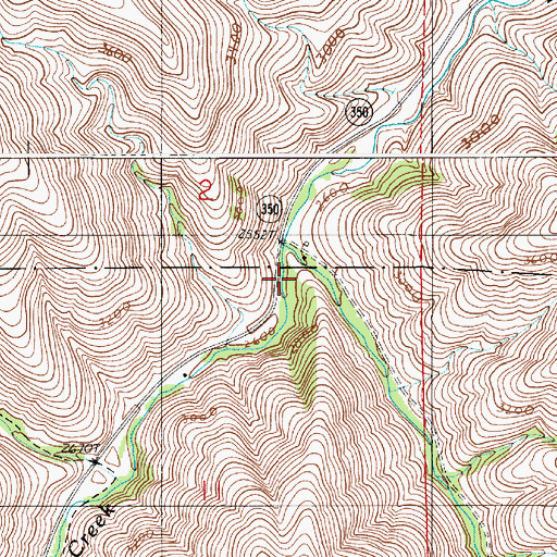 Topographic Map of Bear Gulch, OR