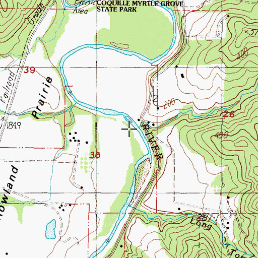Topographic Map of Beaver Creek, OR